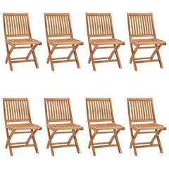 Sulankstomos sodo kėdės su pagalvėlėmis, 8vnt. kaina ir informacija | Lauko kėdės, foteliai, pufai | pigu.lt