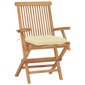 Sodo kėdės su kreminėmis pagalvėlėmis, 8vnt. kaina ir informacija | Lauko kėdės, foteliai, pufai | pigu.lt