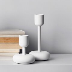 Подсвечник Iittala Nappula white, 107+183 мм цена и информация | Подсвечники, свечи | pigu.lt