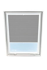 Штора плиссе на мансардное окно Velux, 66x118 см, Серая B-307000 цена и информация | Рулонные шторы | pigu.lt