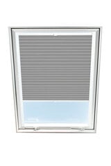 Штора плиссе на мансардное окно Velux, 78x118 см, Серая B-307000 цена и информация | Рулонные шторы | pigu.lt