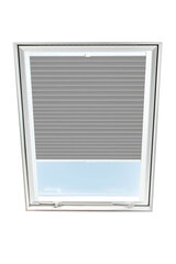 Штора плиссе на мансардное окно Velux, 114x140 см, Серая B-307000 цена и информация | Рулонные шторы | pigu.lt