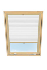 Штора плиссе на мансардное окно Velux, 78x160 см, Белая B-301000 цена и информация | Рулонные шторы | pigu.lt