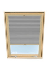 Штора плиссе на мансардное окно Velux, 66x118 см, Серая B-307000 цена и информация | Рулонные шторы | pigu.lt