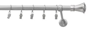 Viengubas karnizas 19 mm SPECJAL, 150cm, sidabras kaina ir informacija | Karnizai | pigu.lt