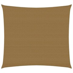 Uždanga nuo saulės, taupe spalvos, 4,5x4,5m, HDPE, 160g/m² kaina ir informacija | Skėčiai, markizės, stovai | pigu.lt