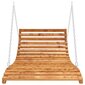 Supamas gultas, 143x120x65cm, tikmedžio apdaila dengta mediena kaina ir informacija | Lauko sūpynės | pigu.lt