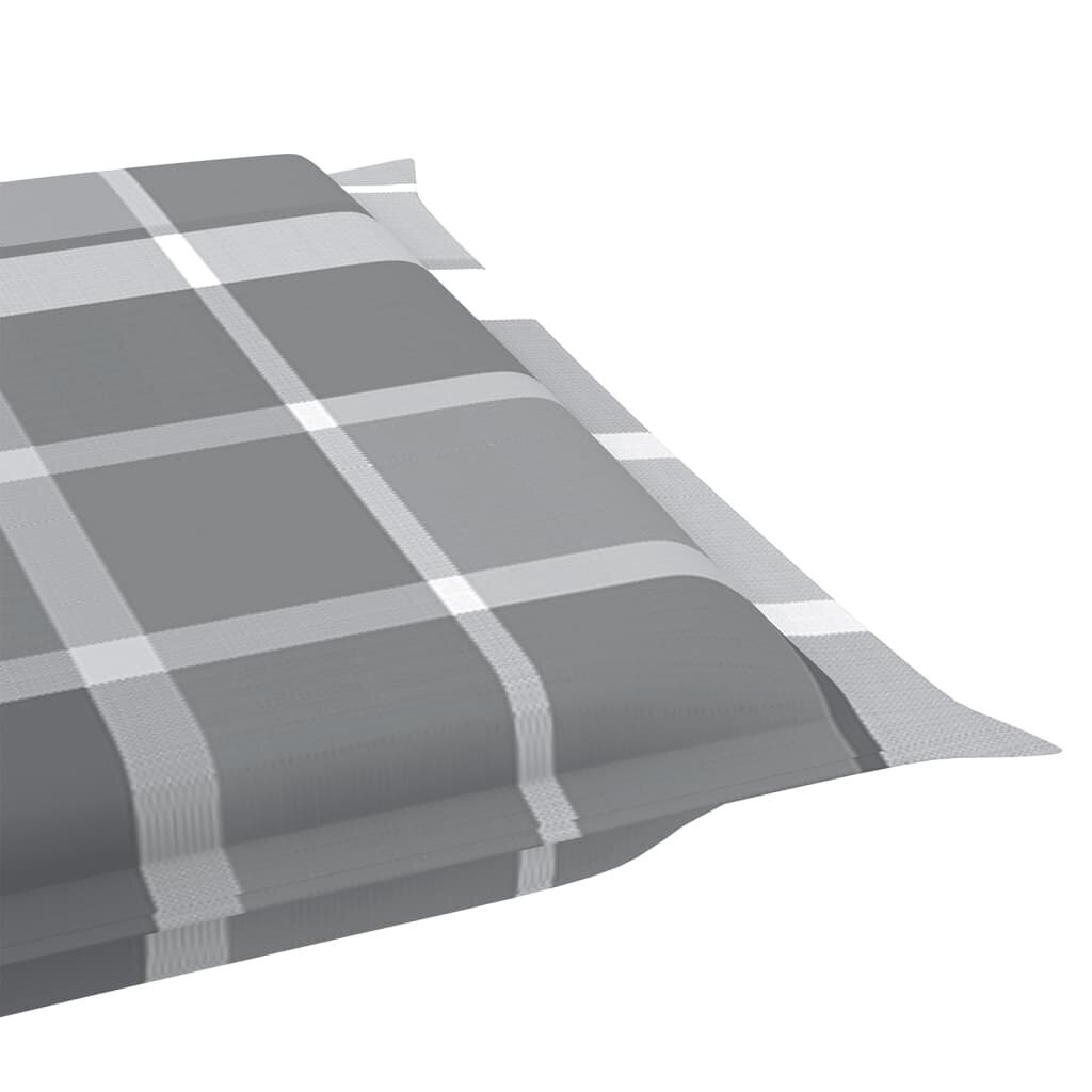 Saulės gulto čiužinukas, pilkos spalvos, 186x58x4cm, languotas kaina ir informacija | Pagalvės, užvalkalai, apsaugos | pigu.lt