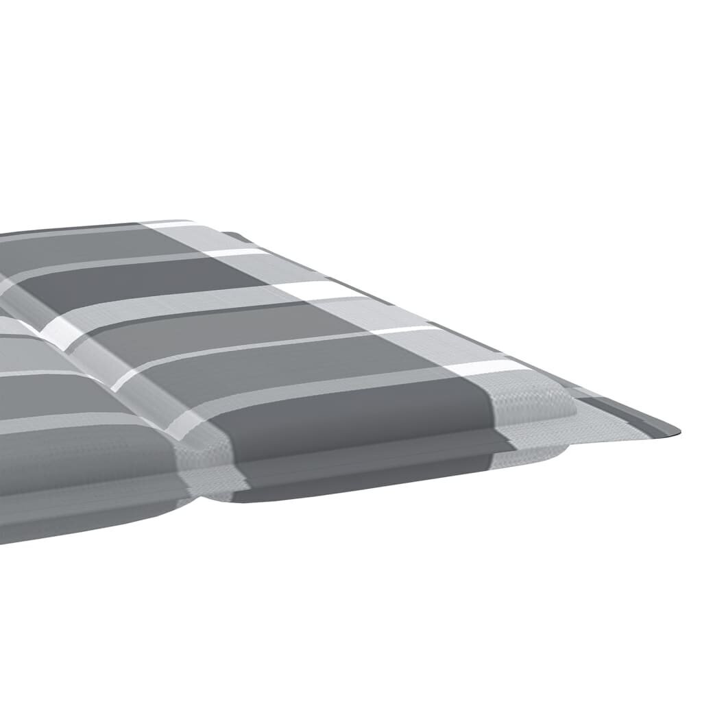 Saulės gulto čiužinukas, pilkos spalvos, 186x58x4cm, languotas kaina ir informacija | Pagalvės, užvalkalai, apsaugos | pigu.lt
