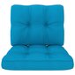 vidaXL Pagalvėlės sofai iš palečių, 2vnt., mėlynos spalvos цена и информация | Pagalvės, užvalkalai, apsaugos | pigu.lt