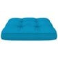 vidaXL Pagalvėlės sofai iš palečių, 2vnt., mėlynos spalvos kaina ir informacija | Pagalvės, užvalkalai, apsaugos | pigu.lt