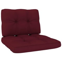 Pagalvėlės sofai iš palečių, 2 vnt., raudonos kaina ir informacija | Pagalvės, užvalkalai, apsaugos | pigu.lt