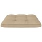 Pagalvėlės sofai iš palečių, 2 vnt., smėlio spalvos kaina ir informacija | Pagalvės, užvalkalai, apsaugos | pigu.lt