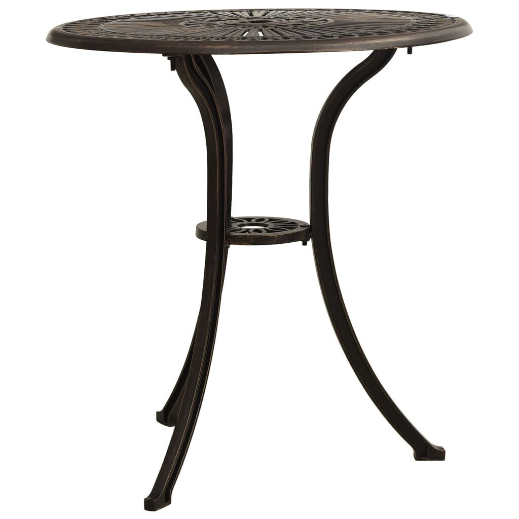 Sodo staliukas, 62x62x65 cm, rudas kaina ir informacija | Lauko stalai, staliukai | pigu.lt