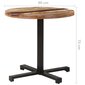 Bistro staliukas, 80x75 cm, rudas kaina ir informacija | Virtuvės ir valgomojo stalai, staliukai | pigu.lt