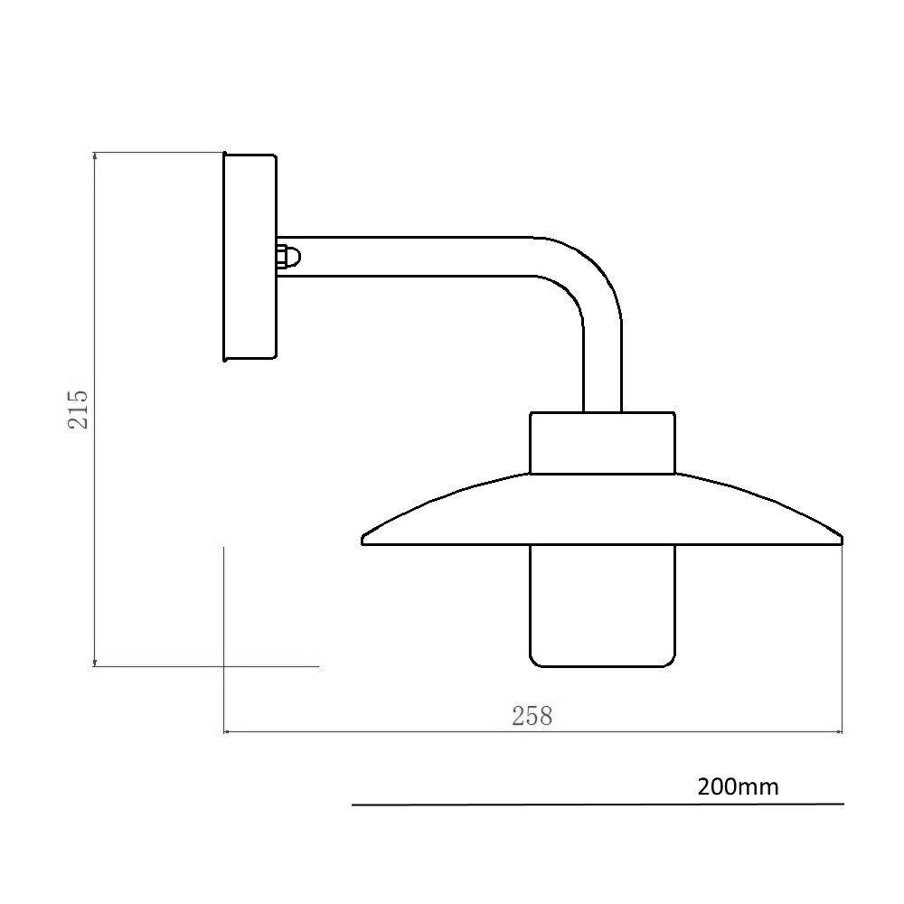 LED sieninis lauko šviestuvas G.LUX GH-326-LED-GR kaina ir informacija | Lauko šviestuvai | pigu.lt