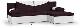 Универсальный мягкий угол Bellezza Polo, фиолетовый / белый цена и информация | Угловые диваны | pigu.lt