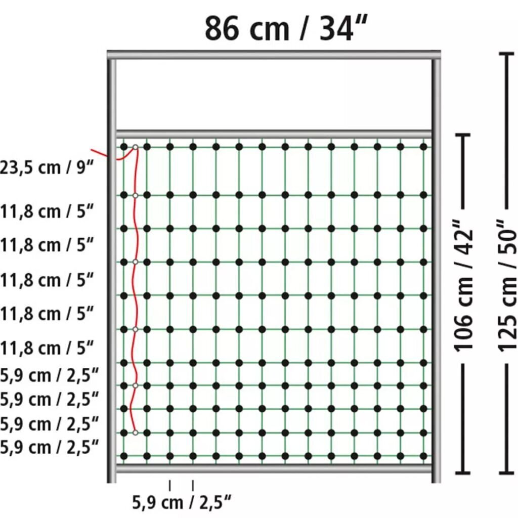 Varteliai elektrinėms tinklinėms tvoroms Kerbl 95-125 cm kaina ir informacija | Tvoros ir jų priedai | pigu.lt