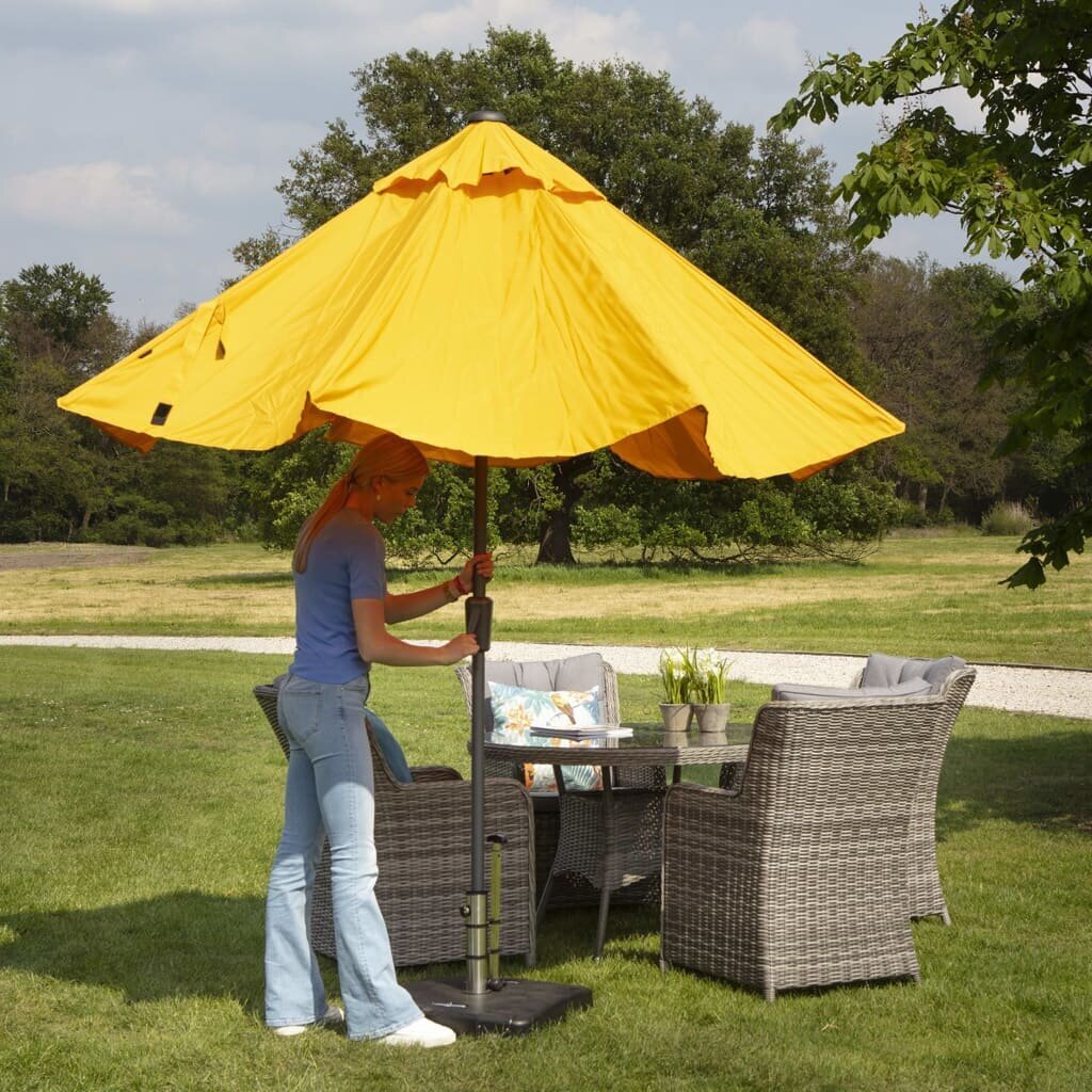 Pastatomo skėčio nuo saulės uždangalas Madison, 215x40 cm, pilkas kaina ir informacija | Skėčiai, markizės, stovai | pigu.lt