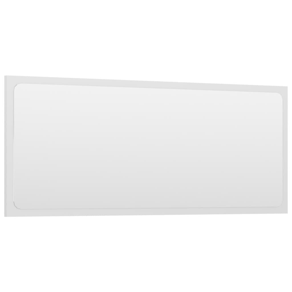 Vonios kambario veidrodis, 90x1,5x37 cm, baltas цена и информация | Vonios veidrodžiai | pigu.lt