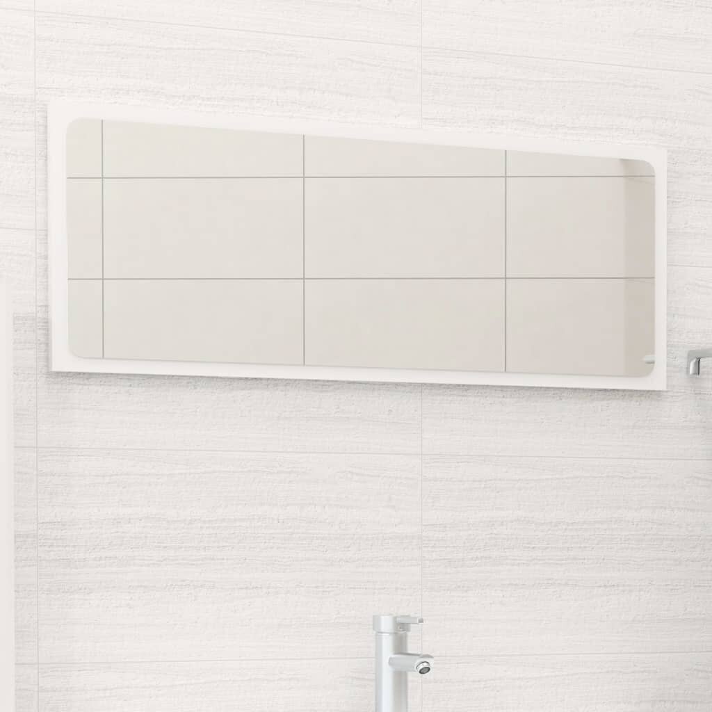 Vonios kambario veidrodis, 90x1,5x37 cm, baltas цена и информация | Vonios veidrodžiai | pigu.lt