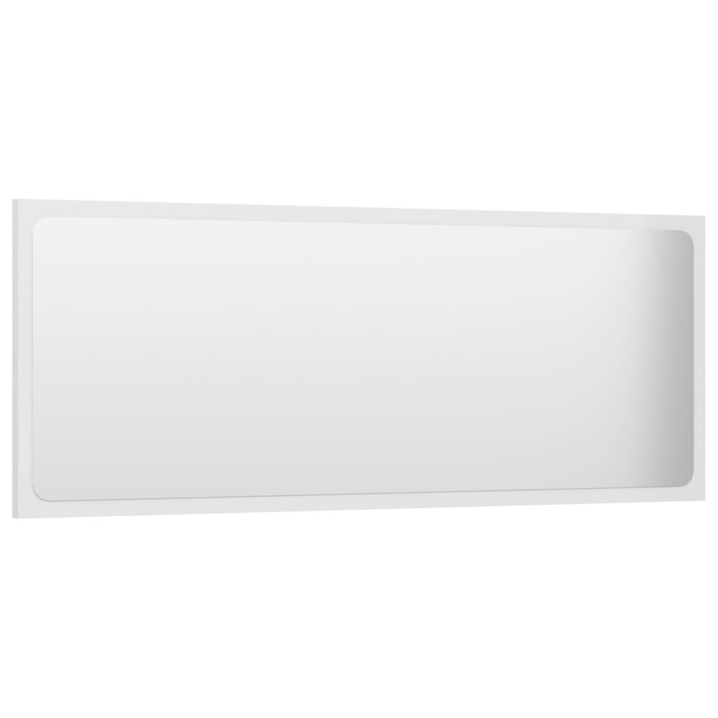 Vonios kambario veidrodis, 100x1,5x37 cm, baltas kaina ir informacija | Vonios veidrodžiai | pigu.lt