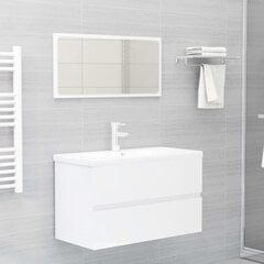 Vonios kambario baldų komplektas, 2 dalių, baltas kaina ir informacija | Vonios komplektai | pigu.lt