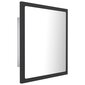 Veidrodis vidaXL LED 40, tamsiai pilkas kaina ir informacija | Vonios veidrodžiai | pigu.lt