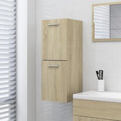 Vonios kambario spintelė, 30x30x80 cm, ruda kaina ir informacija | Vonios spintelės | pigu.lt