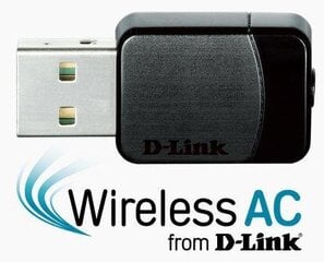 Адаптер D-Link DWA-171 network card WLAN 433 Mbit/s цена и информация | D-Link Компьютерная техника | pigu.lt