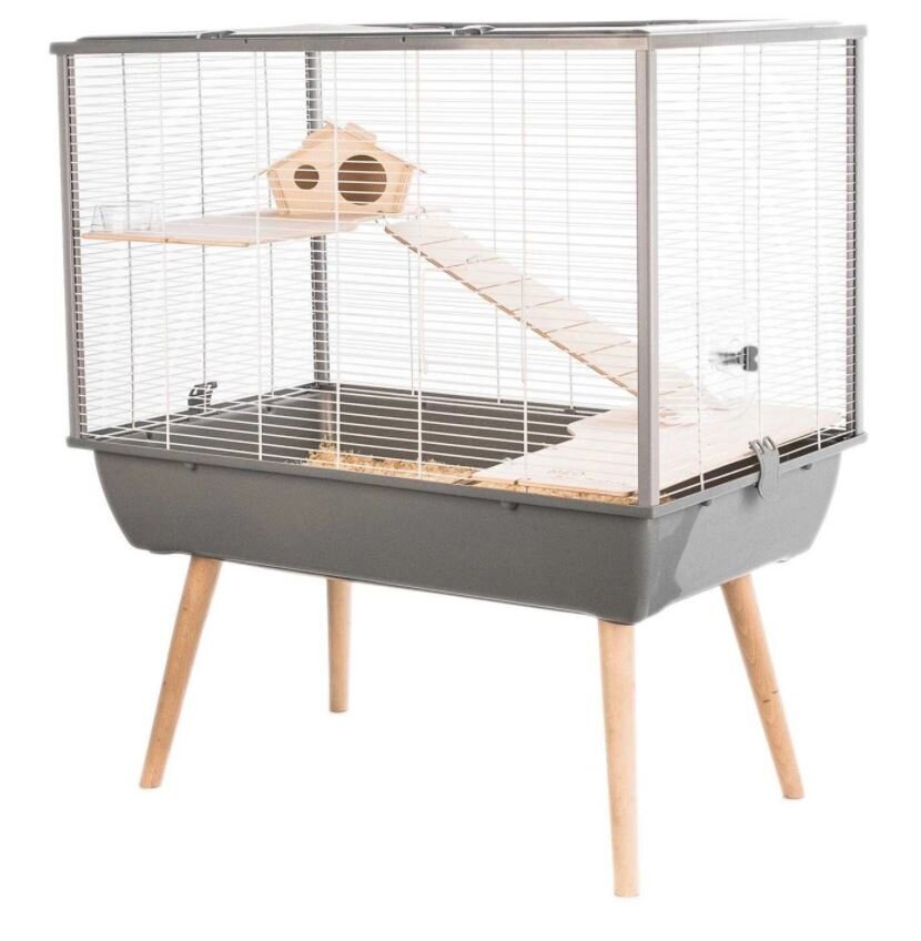 Narvas graužikams Zolux Neo Silta Rodents, 78x48x58 cm, pilkas kaina ir informacija | Transportavimo narvai, krepšiai | pigu.lt