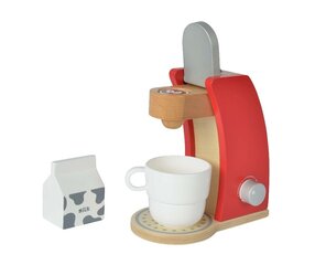 Деревянная кофемашина Eichhorn, красная цена и информация | Игрушки для девочек | pigu.lt