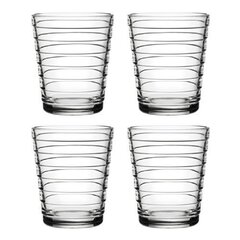 Стаканы Iittala Aino Aalto, 22cl, стекло 4 шт. цена и информация | Стаканы, фужеры, кувшины | pigu.lt