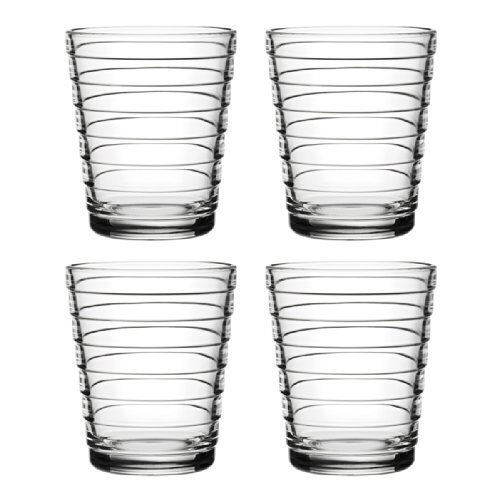 Iittala 4-ių stiklinių komplektas Aino Aalto, 220 ml kaina ir informacija | Taurės, puodeliai, ąsočiai | pigu.lt