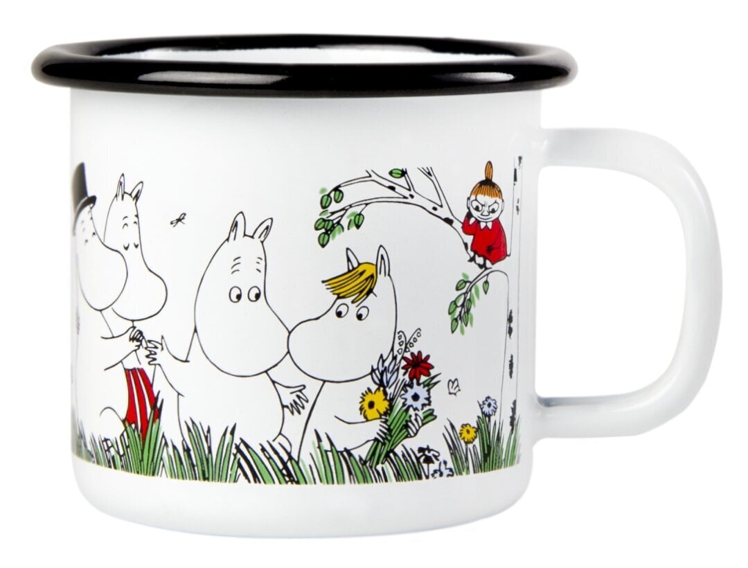 Moomin emaliuotas puodelis, 150 ml цена и информация | Taurės, puodeliai, ąsočiai | pigu.lt