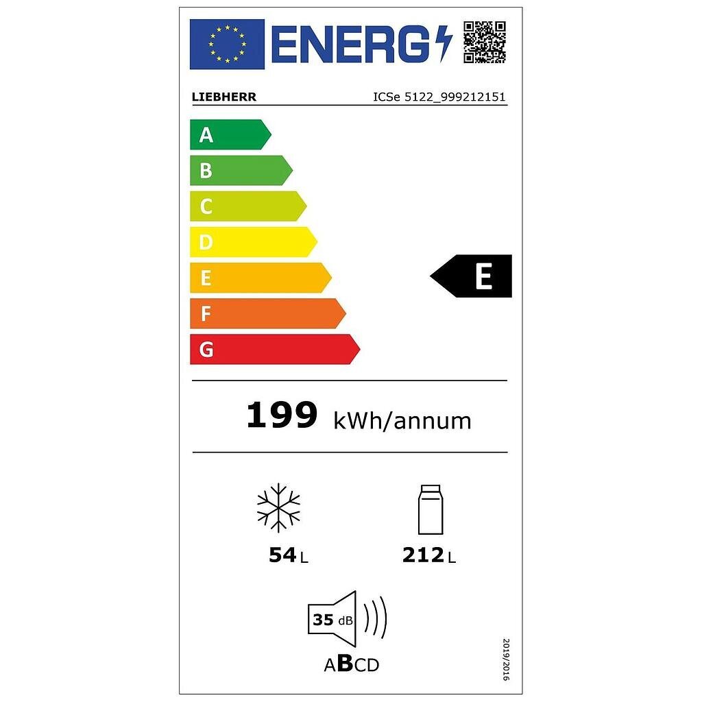 Liebherr ICSe 5122 kaina ir informacija | Šaldytuvai | pigu.lt