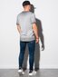 Medvilniniai marškinėliai Ombre S1388, pilki kaina ir informacija | Vyriški marškinėliai | pigu.lt
