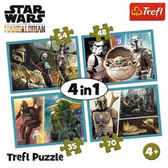 Dėlionių rinkinys Trefl Star Wars, 4 in 1 kaina ir informacija | Dėlionės (puzzle) | pigu.lt