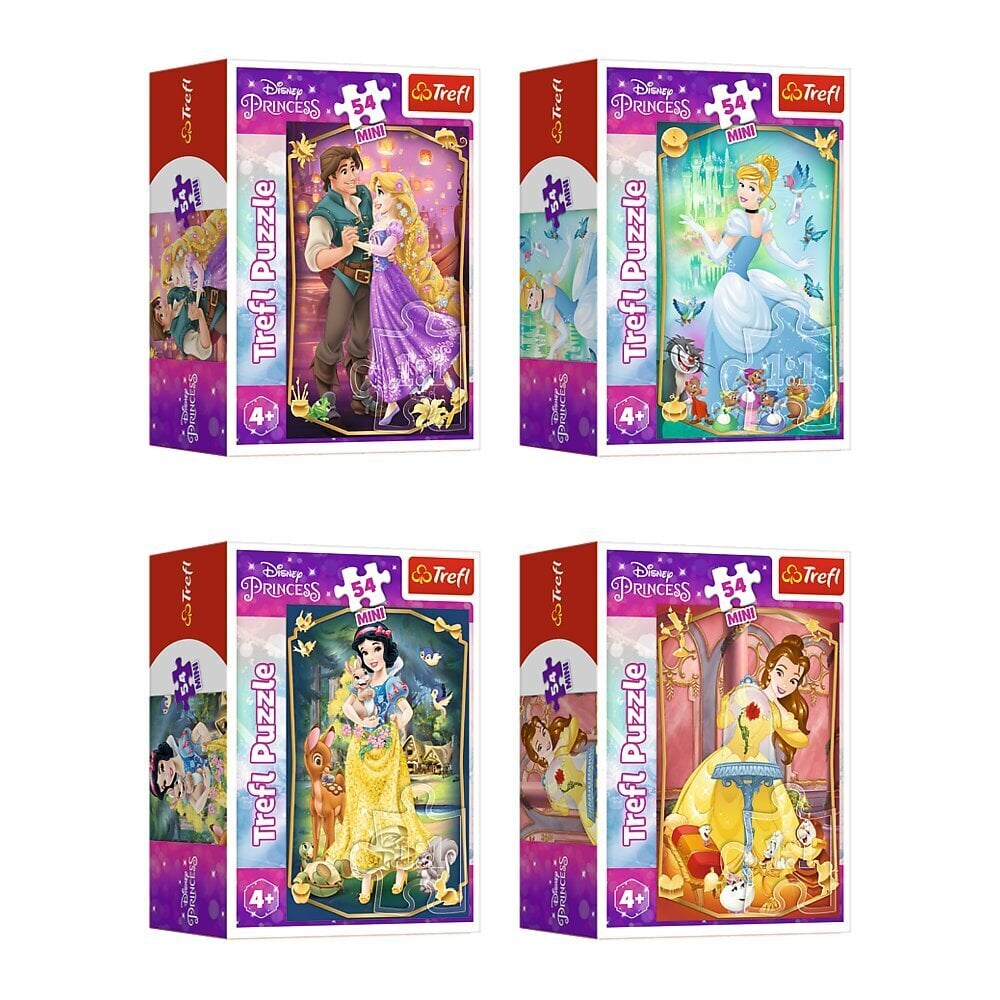 Mini dėlionės Trefl Princesės, 54 d. kaina ir informacija | Dėlionės (puzzle) | pigu.lt