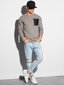 Marškinėliai ilgomis rankovėmis vyrams Ombre L130, smėlio spalvos цена и информация | Vyriški marškinėliai | pigu.lt