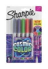 Permanentinių žymeklių rinkinys Cosmic Colors Sharpie, 5 d, ribotas leidimas kaina ir informacija | Kanceliarinės prekės | pigu.lt