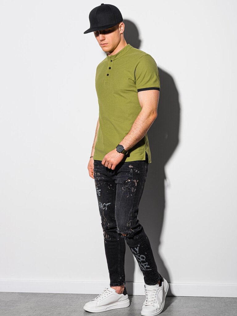 Marškinėliai vyrams Soleto S1381 44223, žali kaina ir informacija | Vyriški marškinėliai | pigu.lt