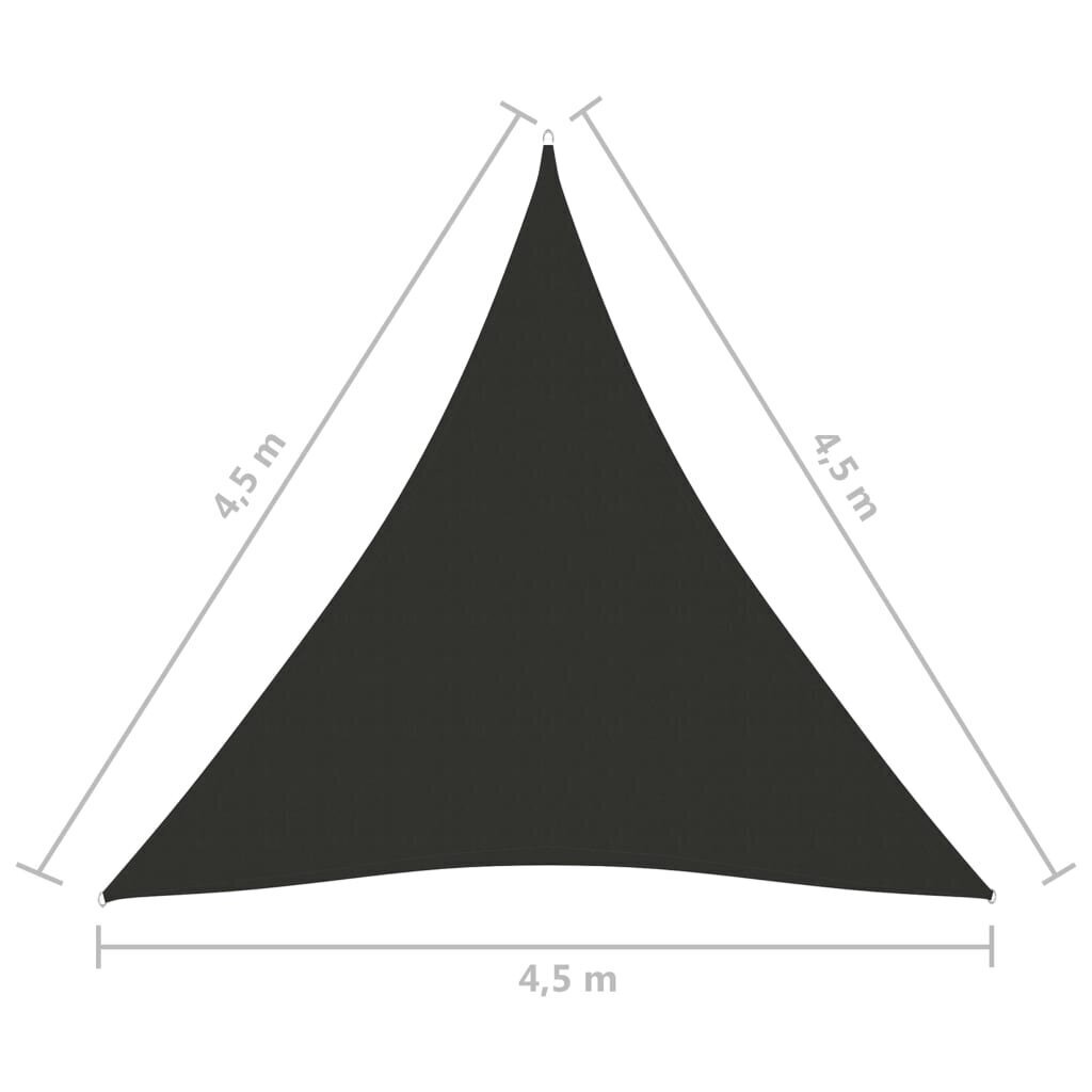 Uždanga nuo saulės, 4,5x4,5x4,5 m, pilka цена и информация | Skėčiai, markizės, stovai | pigu.lt