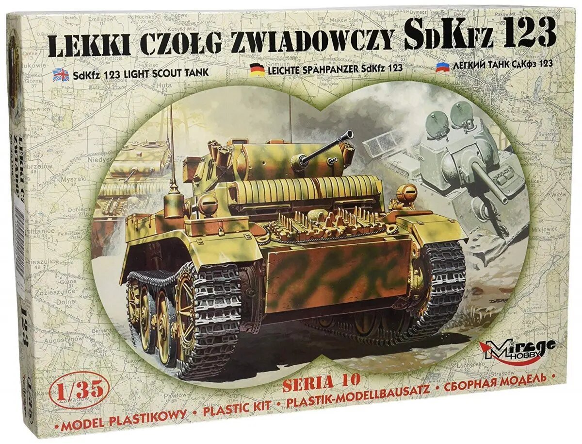 Konstruktorius Šviesos žvalgybos tankas Mirage SDKFZ 123 цена и информация | Konstruktoriai ir kaladėlės | pigu.lt