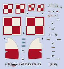 Konstruktorius Mirage PZL 43 PL Wersje Wojenne 1939 kaina ir informacija | mirage Kvepalai, kosmetika | pigu.lt