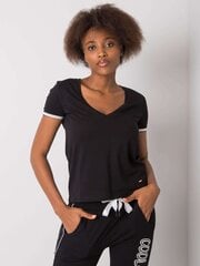 Женская футболка Kiarra 292026485, черная цена и информация | Футболка женская | pigu.lt
