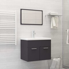 Vonios kambario baldų komplektas, pilkos spalvos kaina ir informacija | Vonios komplektai | pigu.lt