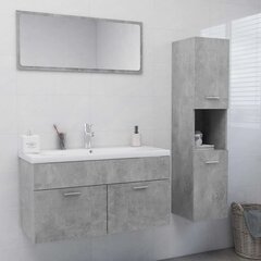 Vonios kambario baldų komplektas, pilkas kaina ir informacija | Vonios komplektai | pigu.lt