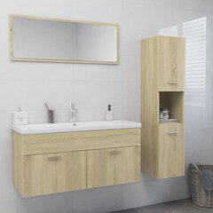Vonios kambario baldų komplektas, rudas kaina ir informacija | Vonios komplektai | pigu.lt