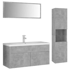 Vonios kambario baldų komplektas, pilkas kaina ir informacija | Vonios komplektai | pigu.lt